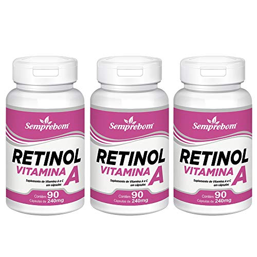 Retinol Vitamina a - Semprebom - 270 Cap. de 240 Mg.