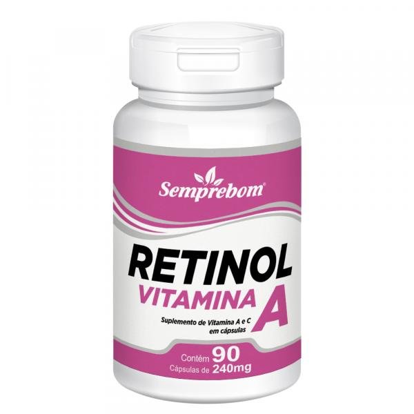 Retinol Vitamina a Semprebom - 90 Cap. de 240 Mg.