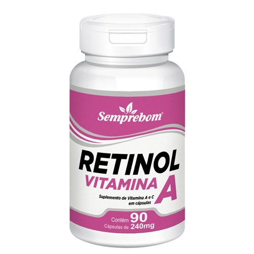 Retinol Vitamina a –Semprebom - 90 Cap. de 240 Mg.