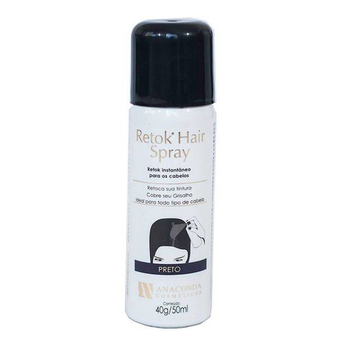 Retok Hair Spray Anaconda Preto - 50ml