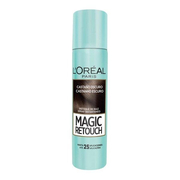 Retoque de Raiz L'Oréal Paris Magic Retouch Spray Instantâneo Castanho Escuro 75ml - L'Oreal Paris