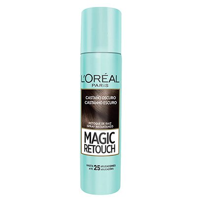 Retoque de Raiz L'Oréal Paris Magic Retouch Spray Instantâneo Castanho Escuro 75ml