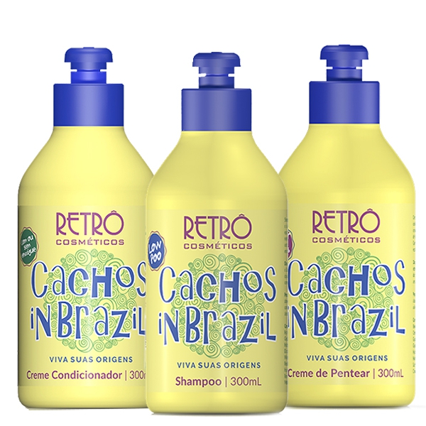 Retro Cachos In Brazil Tratamento Kit Trio - Retrô