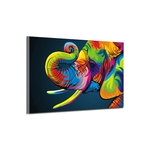 Retro Colorful Animal Elephant Canvas Prints Painting No Frame Wall Display
