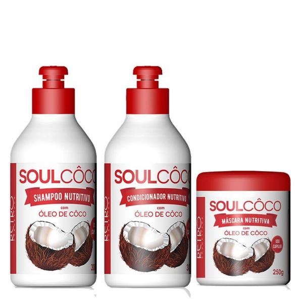 Retrô Cosméticos Soul Côco Kit Trio - 3 Produtos