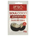 Retrô Cosméticos Soul Coco Máscara Nutritiva com Óleo de Coco Sachê 30g