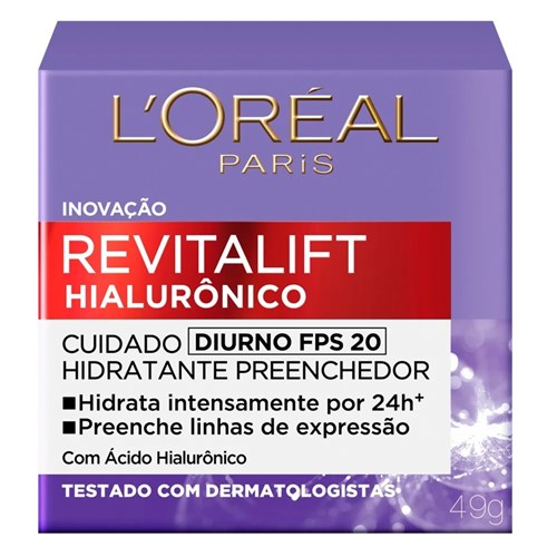 Revitalift Hialurônico L'oréal Hidratante Preenchedor Diurno 49G