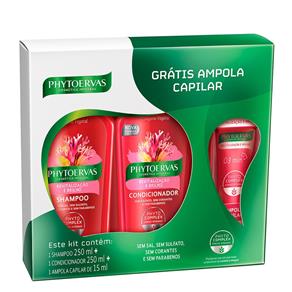 Revitalização e Brilho Phytoervas - Kit Shampoo + Condicionador + Ampola Kit