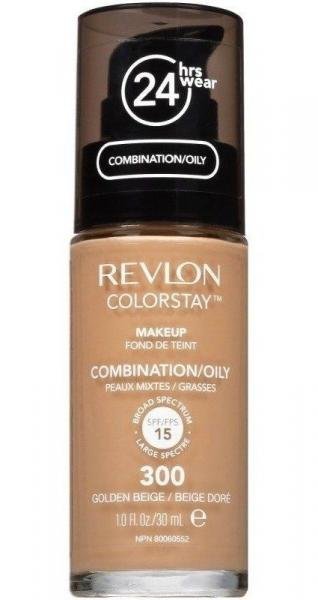 Revlon Colorstay Golden Beige 300 Pele Mista e Oleosa - Base Liquida 30ML