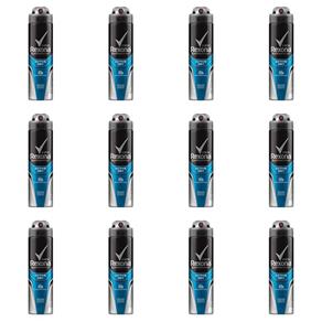 Rexona Active Dry Desodorante Aerosol Masculino 90g - Kit com 12