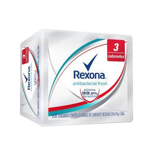 Rexona Antibacterial Fresh Sabonete 3x84g