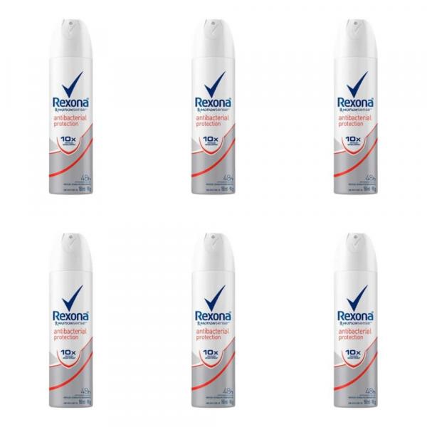 Rexona Antibacteriano Desodorante Aerosol Feminino 150ml (Kit C/06)