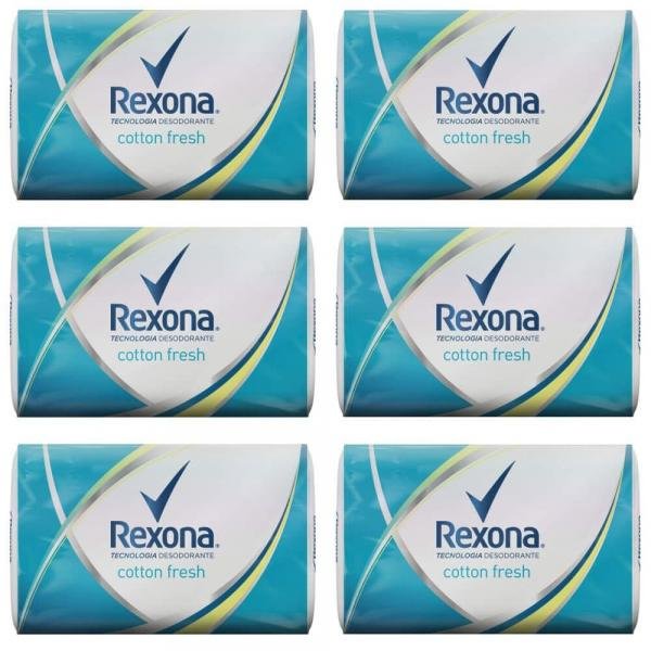 Rexona Cotton Fresh Sabonete 84g (Kit C/06)