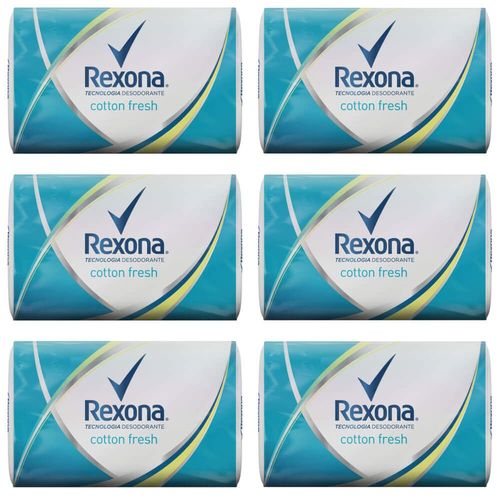 Rexona Cotton Fresh Sabonete 84g (kit C/06)