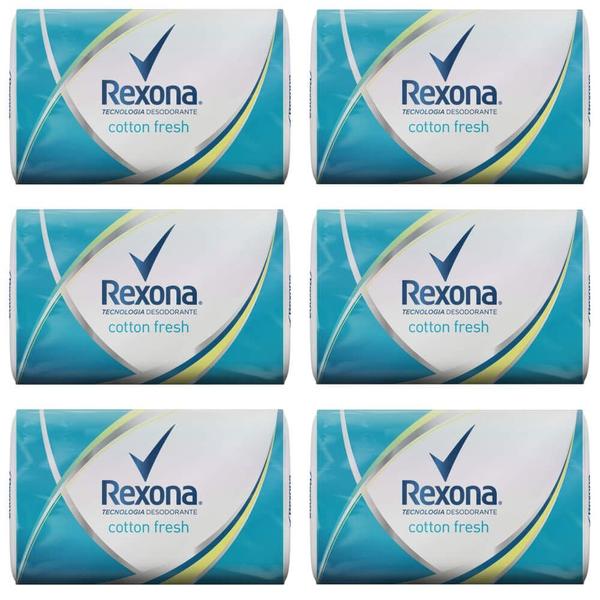 Rexona Cotton Fresh Sabonete 84g (Kit C/06)