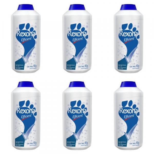Rexona Efficent Desodorante P/ Pés 100g (Kit C/06)