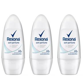 Rexona se Perfume Desodorante Rollon Feminino 50ml - Kit com 03