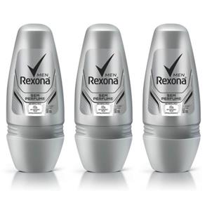 Rexona se Perfume Desodorante Rollon Masculino 50ml - Kit com 03