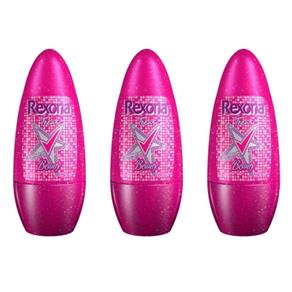 Rexona Teens Beauty Desodorante Rollon 50ml - Kit com 03