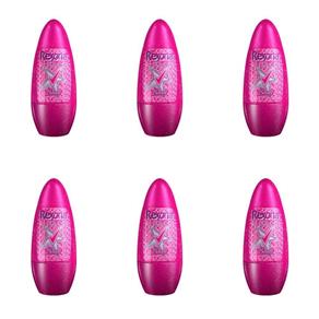 Rexona Teens Beauty Desodorante Rollon 50ml - Kit com 06