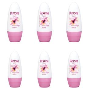 Rexona Teens Desodorante Rollon Feminino 50ml - Kit com 06