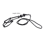 Rhinestone Bone Pet Dog PU Leather Leash Lead Rope Harness Set