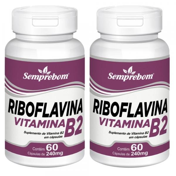 Riboflavina Vitamina B2 Semprebom - 120 Cap. de 240 Mg.