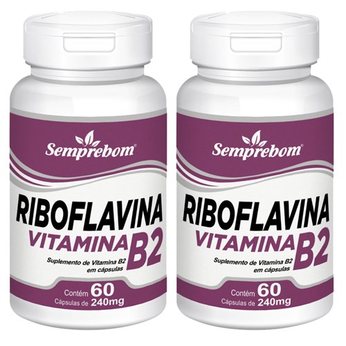 Riboflavina Vitamina B2 ¿ Semprebom - 120 Cap. de 240 Mg.