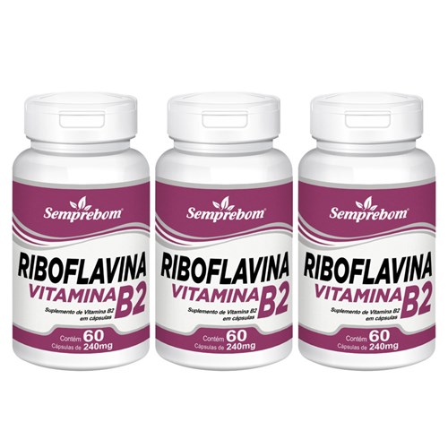 Riboflavina Vitamina B2 ¿ Semprebom - 180 Cap. de 240 Mg.