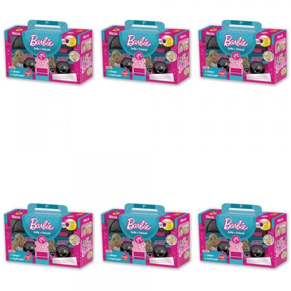 Ricca Barbie Brilho e Proteção Shampoo + Condicionador 250ml (Kit C/06)