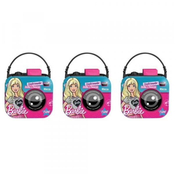 Ricca Barbie Brilho Proteção Condicionador 250ml (Kit C/03)