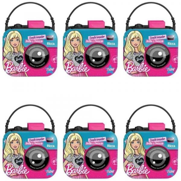 Ricca Barbie Brilho Proteção Condicionador 250ml (Kit C/06)