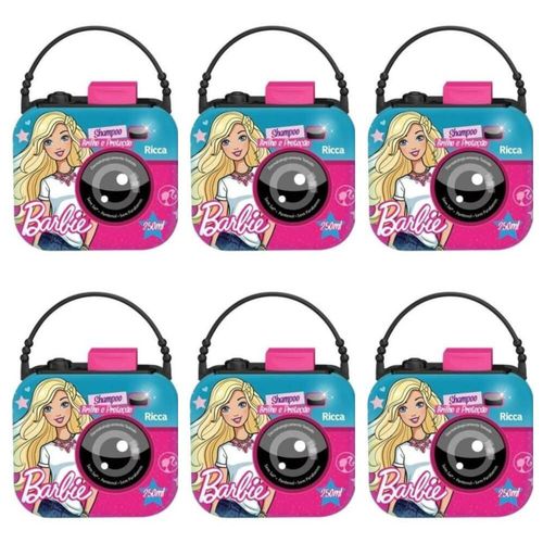Ricca Barbie Câmera Digital Brilho Proteção Shampoo 250ml (kit C/06)
