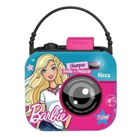 Ricca Barbie Câmera Digital Brilho Proteção Shampoo 250ml (Kit C/12)