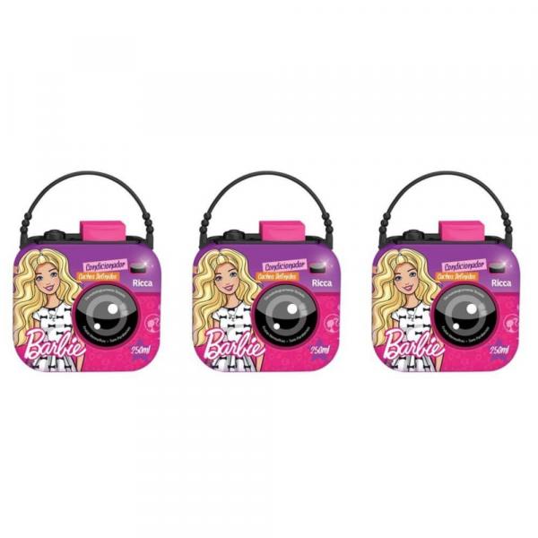 Ricca Barbie Câmera Digital Cachos Definidos Condicionador 250ml (Kit C/03)