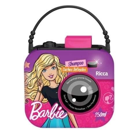 Ricca Barbie Câmera Digital Cachos Definidos Shampoo 250ml (Kit C/12)