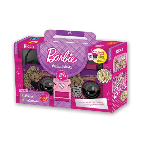 Ricca Barbie Kit Cachos Definidos Shampoo + Condicionador 250ml