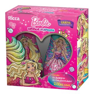 Ricca Barbie Reinos Mágicos Kit - Shampoo + Condicionador Kit
