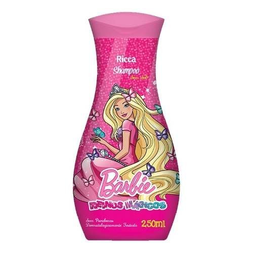 Ricca Barbie Reinos Mágicos Shampoo 250ml (kit C/12)