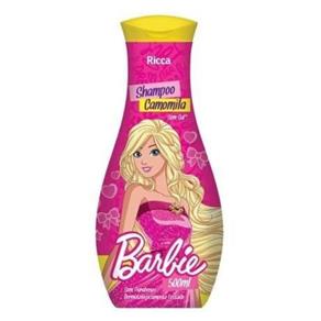 Ricca Barbie Shampoo Camomila 500ml - Kit com 03