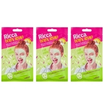 Ricca Máscara Facial Detox Chá Verde C1 Kit Com 3
