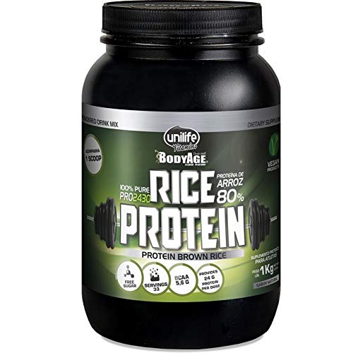 Rice Protein 1kg Proteína Vegetal Unilife Natural