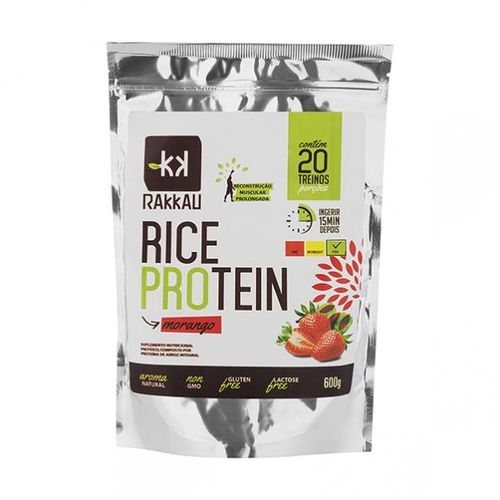 Rice Protein Morango 600g - Rakkau