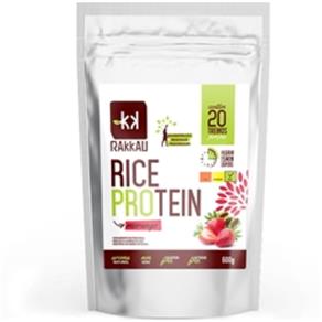 Rice Protein Rakkau - Suplemento Vegano de Proteína do Arroz - Morango - 600 G