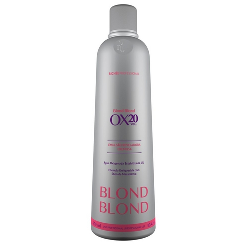 Richée Blond Blond Ox20 - Água Oxigenada Estabilizada Cremosa 20 Volumes - 900ml