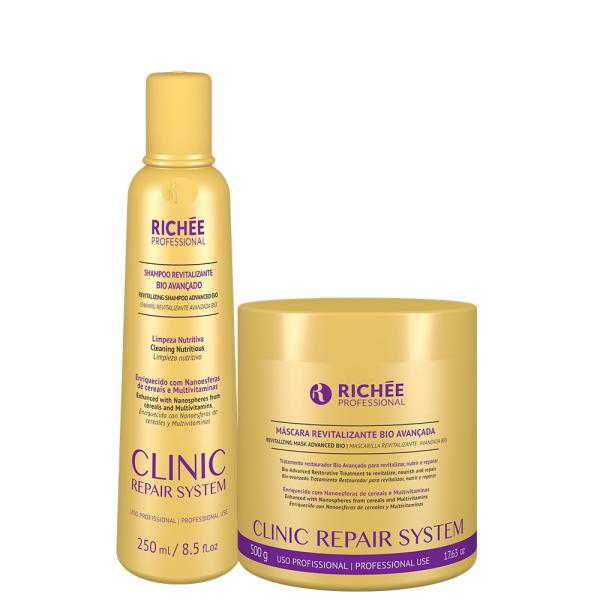 Richée Clinic Repair System Shampoo 250 Ml + Máscara 500g - Richée Profissional