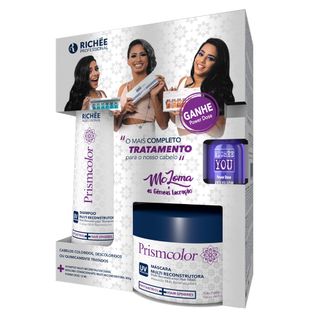 Richée Professional Primscolor Anti-Yellow Kit - Shampoo + Máscara + Ampola Kit
