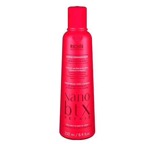 Shampoo Richée Professional Reparador Diário Nano Btx - 250ml