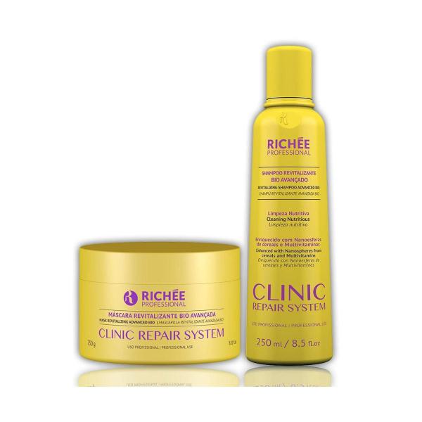 Richée Profissional Clinic Repair System Kit Shampoo e Máscara Revitalizante Bio Avançado - T - Richee Professional