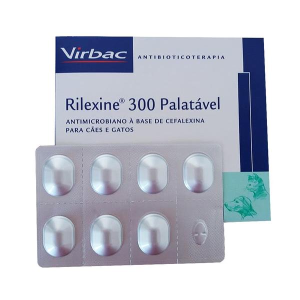 Rilexine 300mg - 7 Comprimidos - Cartela Avulsa + Bula - Virbac